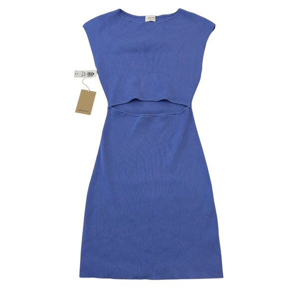 WILFRED ARITZIA Cut-out Knit Mini Dress Medium NWT - Picture 1 of 14